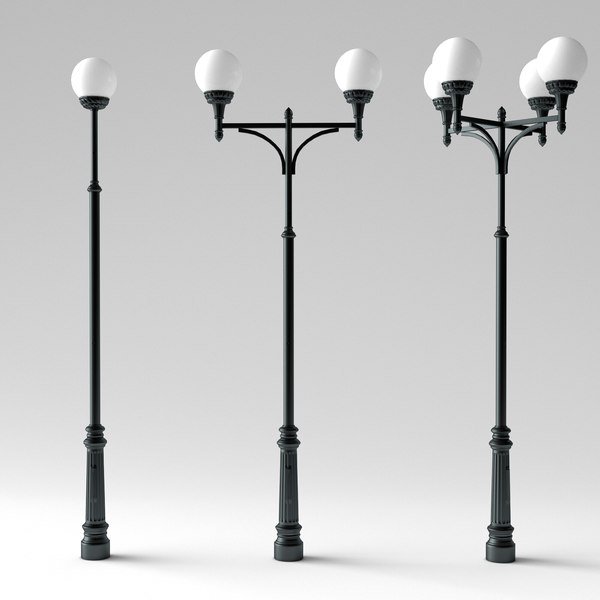 3d модель уличного фонаря LBL