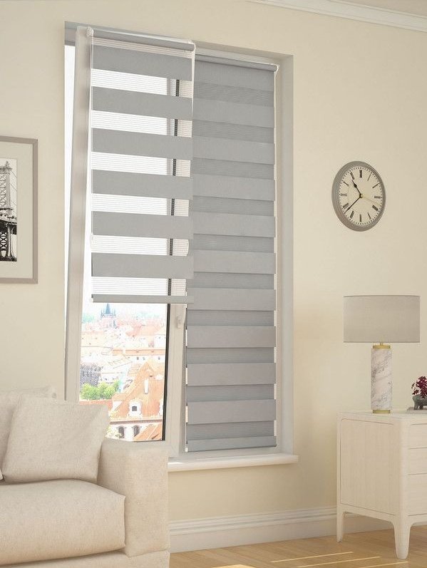 Рулонная штора день-ночь Evoli 52х160 75201 цвет фисташковый