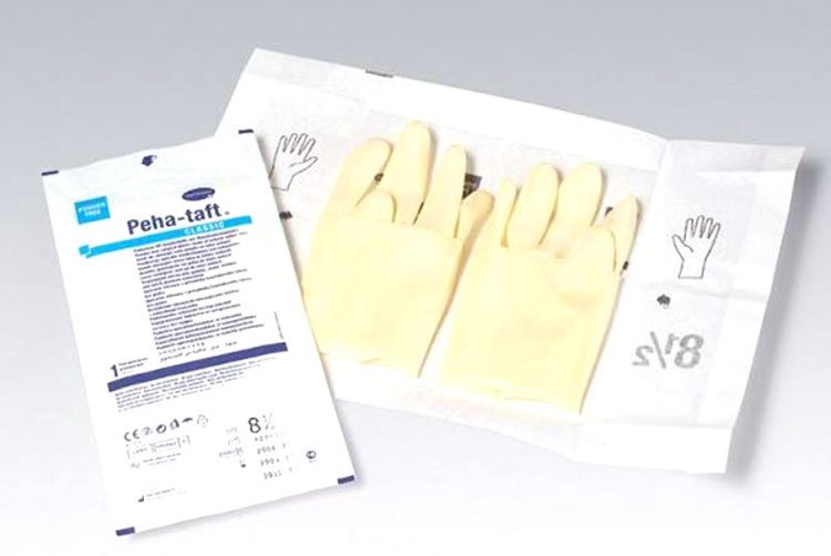 Перчатки хирургические STERIMAX латексные опудренные стерильные р.7