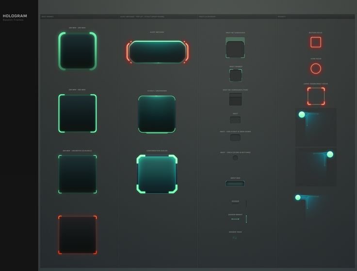 Sci-Fi UI Интерфейс игры