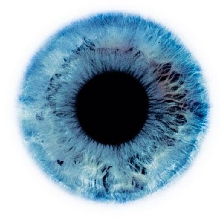 Голубая радужка глаза