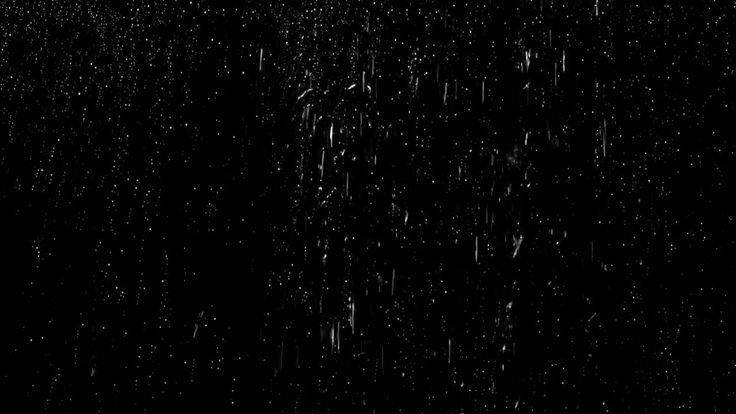 Дождь на черном фоне