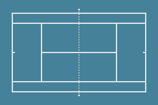 Разметка теннисного корта