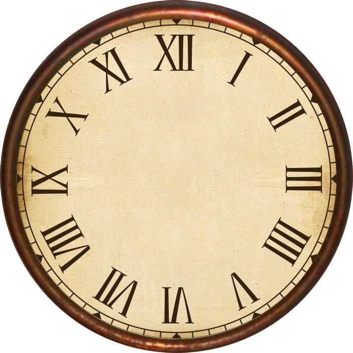 Часовой циферблат с римскими цифрами