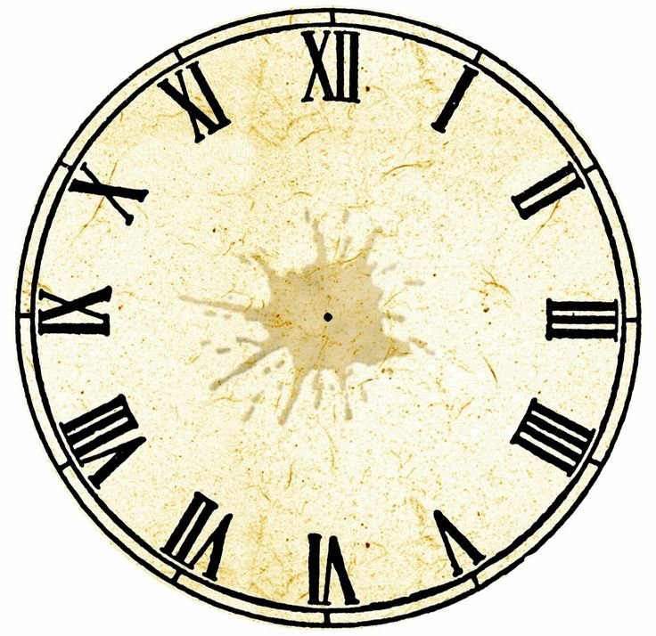 Круглый циферблат часов