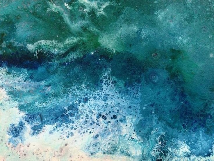 Море акварелью