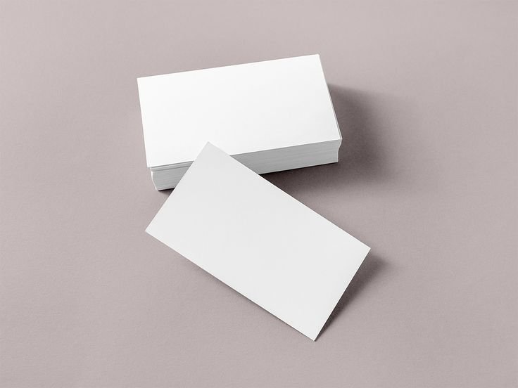 мокап визитка