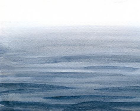 Фактура моря акварелью