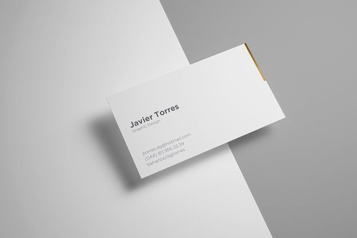 Визитка белая