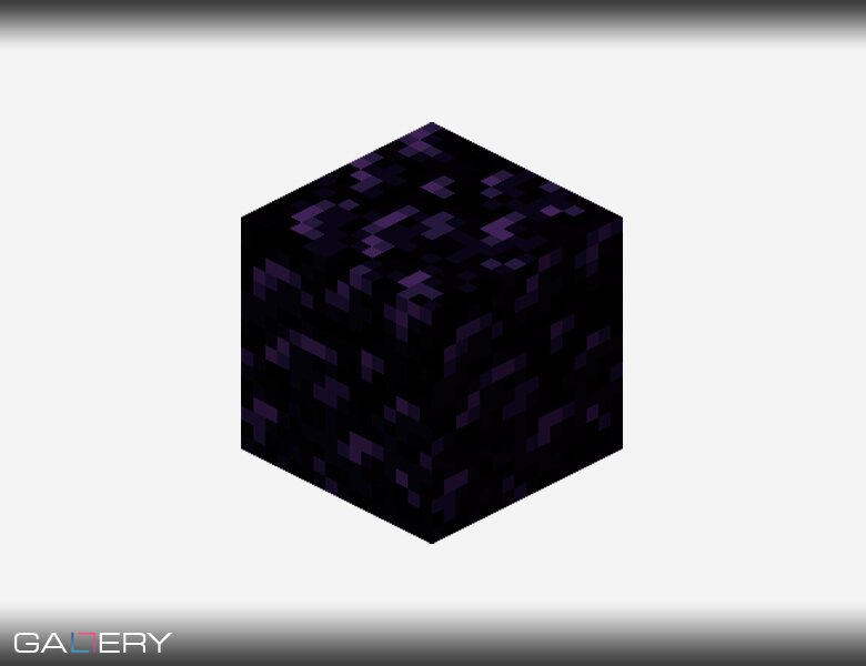 Блок обсидиана