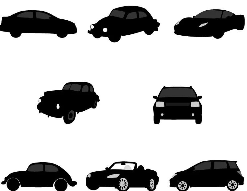 Силуэт машинки для детей