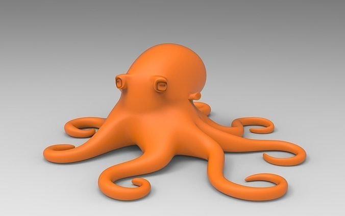 Осьминожка на 3д принтере