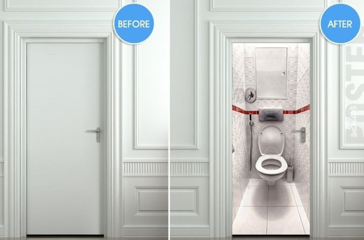 Дверь в туалет