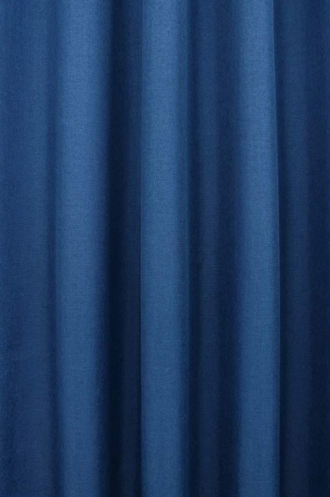 Шторы однотонные синие