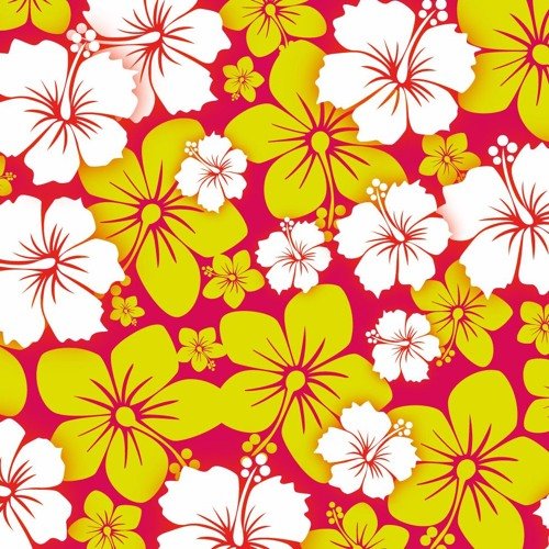 Гавайские цветы паттерн