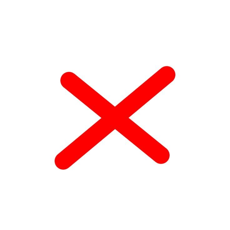 Красный крестик