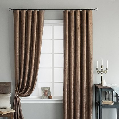 Шторы светло коричневые