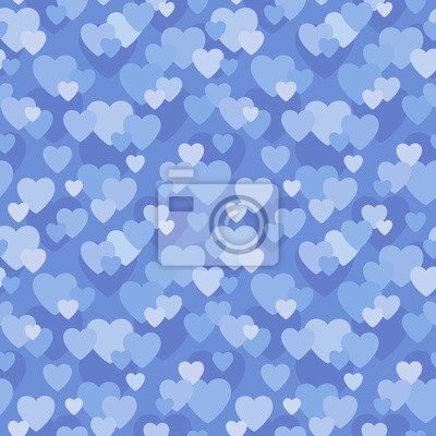 Нежно голубой фон с сердечками