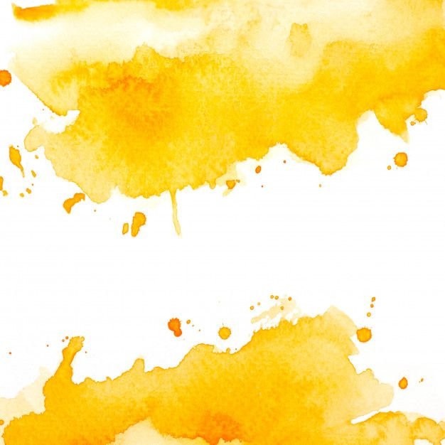 Акварельные разводы желтые
