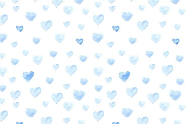 Голубое сердечко на белом фоне