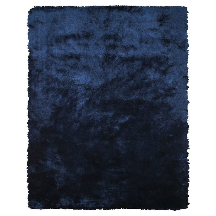 Ковер махровый синий
