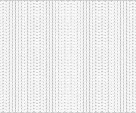 Белая вязаная ткань