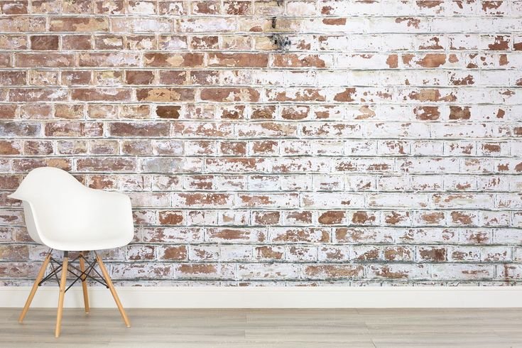 Кирпич покрашенный в белый