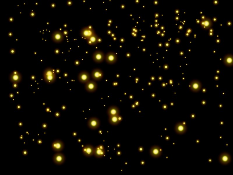 Светящиеся точки на черном фоне