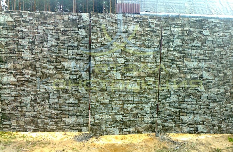 Профлист дикий камень