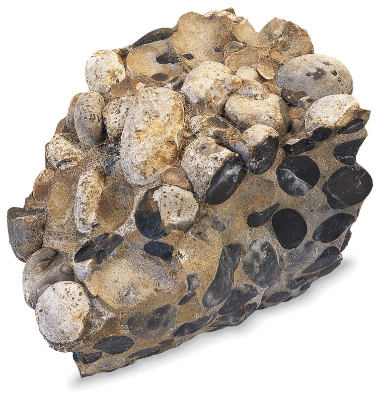 Камень конгломерат брекчия