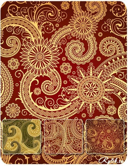 Восточный орнамент паттерн