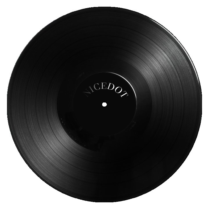 Черная виниловая пластинка