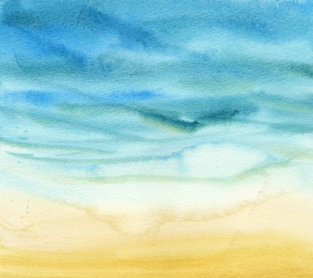 Песок акварелью