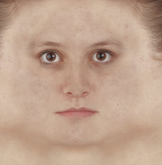 Текстура лица человека
