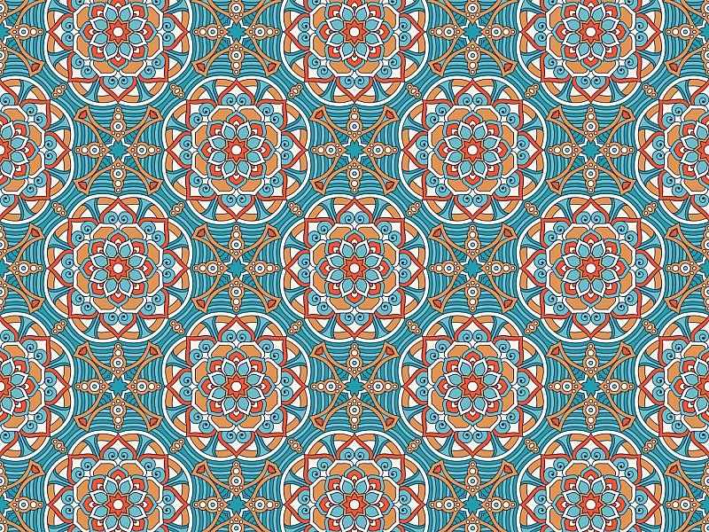 Арабеска Марокко орнамент вектор