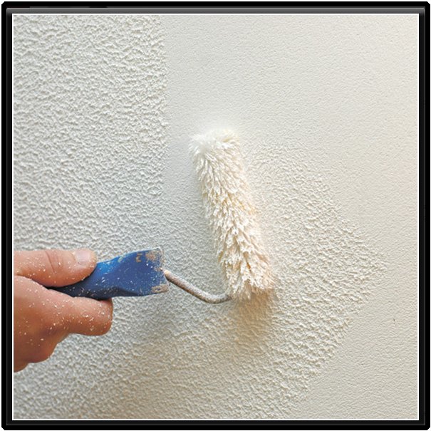 Фактурная шпаклевка валиком