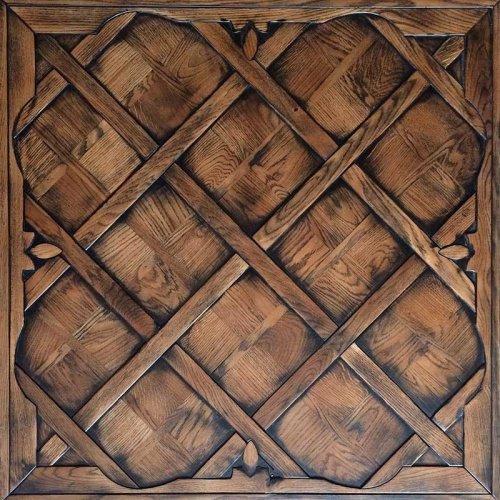 Модульный паркет массивный no2-90 дуб натур 1 607*607*15мм