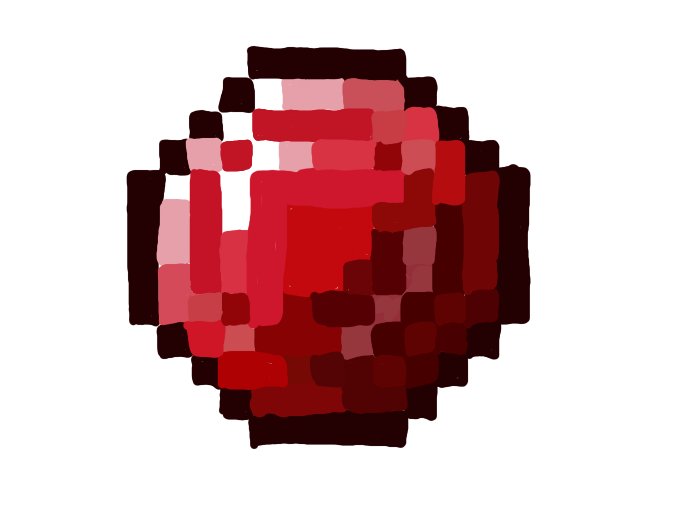 Рубиновый блок 16x16