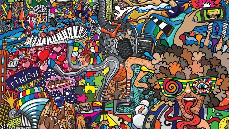 Стиль рисования с множеством деталей