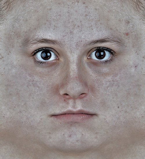 Текстура лица человека