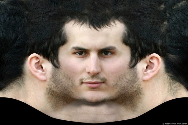 Текстура лица человека