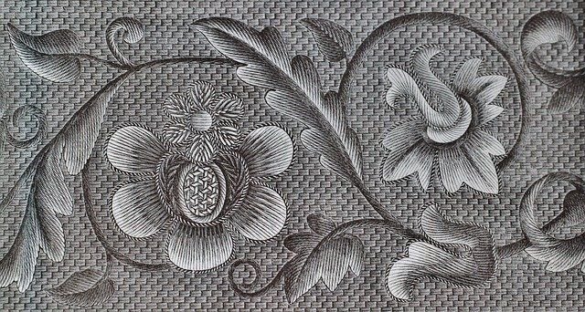 Вышивка гладью текстура