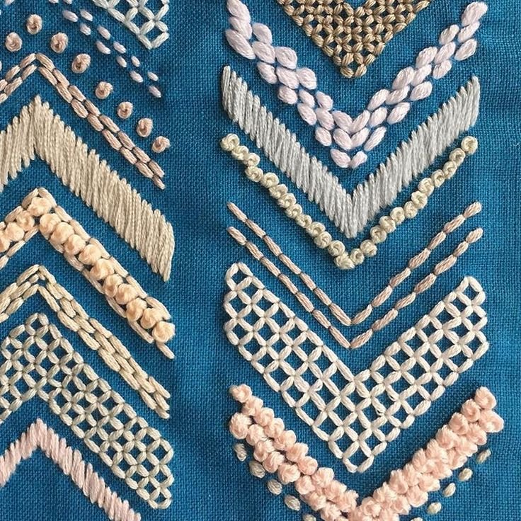 Фактура вышивки