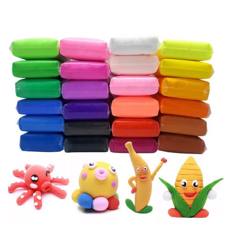 Набор для детской лепки "легкий пластилин 24 цвета" ta1726