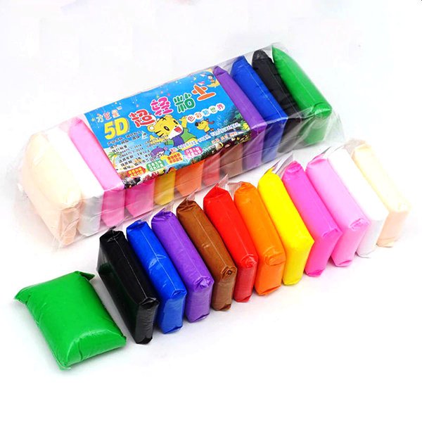 Лёгкий пластилин 12 цветов ЮНЛАНДИЯ