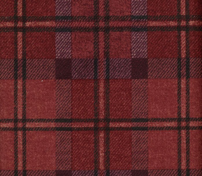 Ткань бордовая в клетку