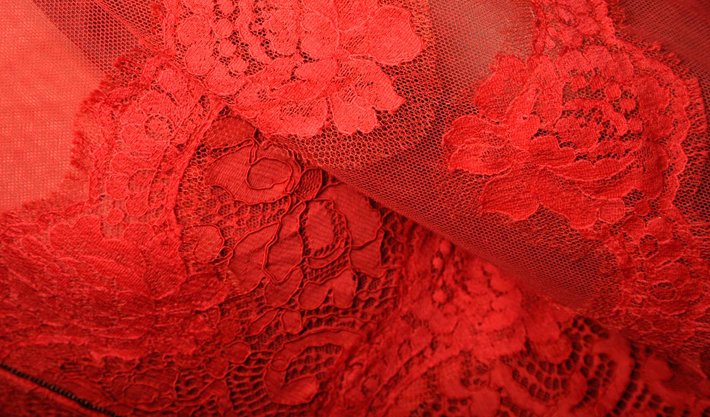 Кружево "красное"