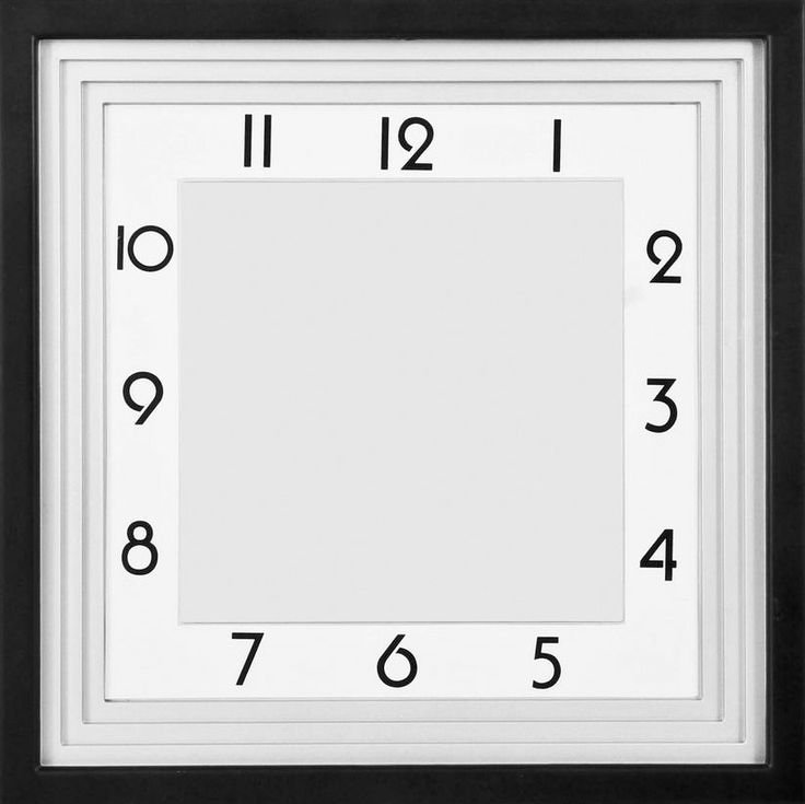 Циферблат часов квадратный