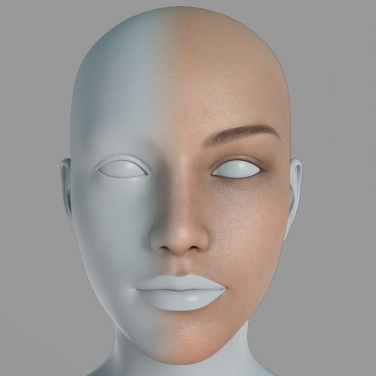 Текстура кожи лица человека