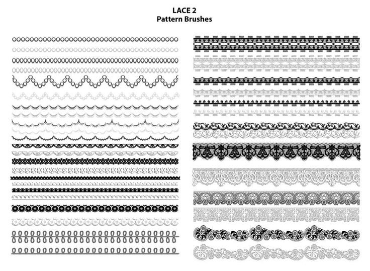 Кисти кружево для Illustrator
